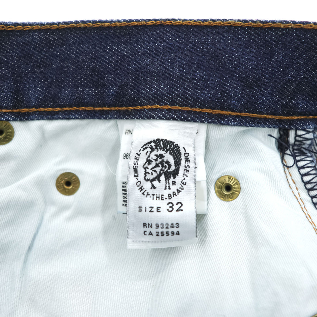 DIESEL イタリア製 00年代 ヴィンテージ デニムパンツ Luster ジーンズ M インディゴ ブルー ストレッチ 濃紺 ジップフライ