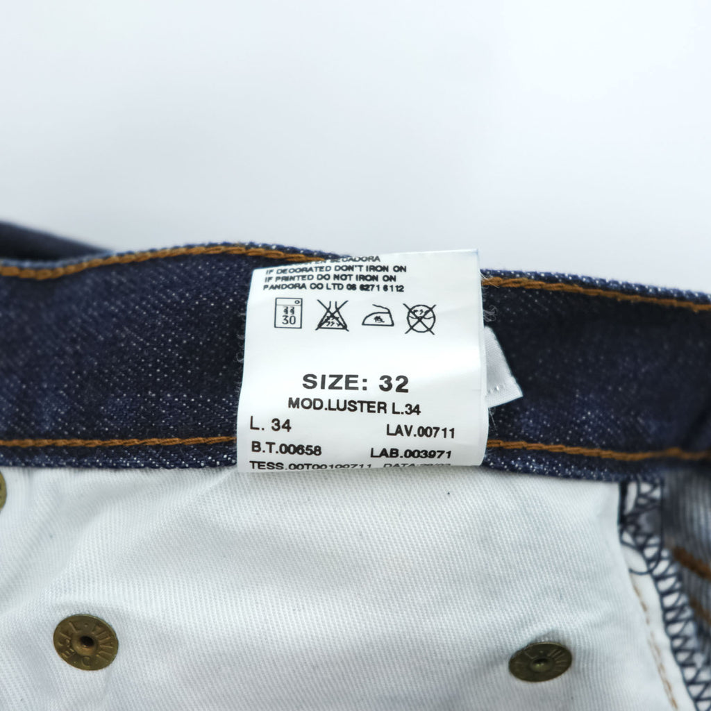 DIESEL イタリア製 00年代 ヴィンテージ デニムパンツ Luster ジーンズ M インディゴ ブルー ストレッチ 濃紺 ジップフライ