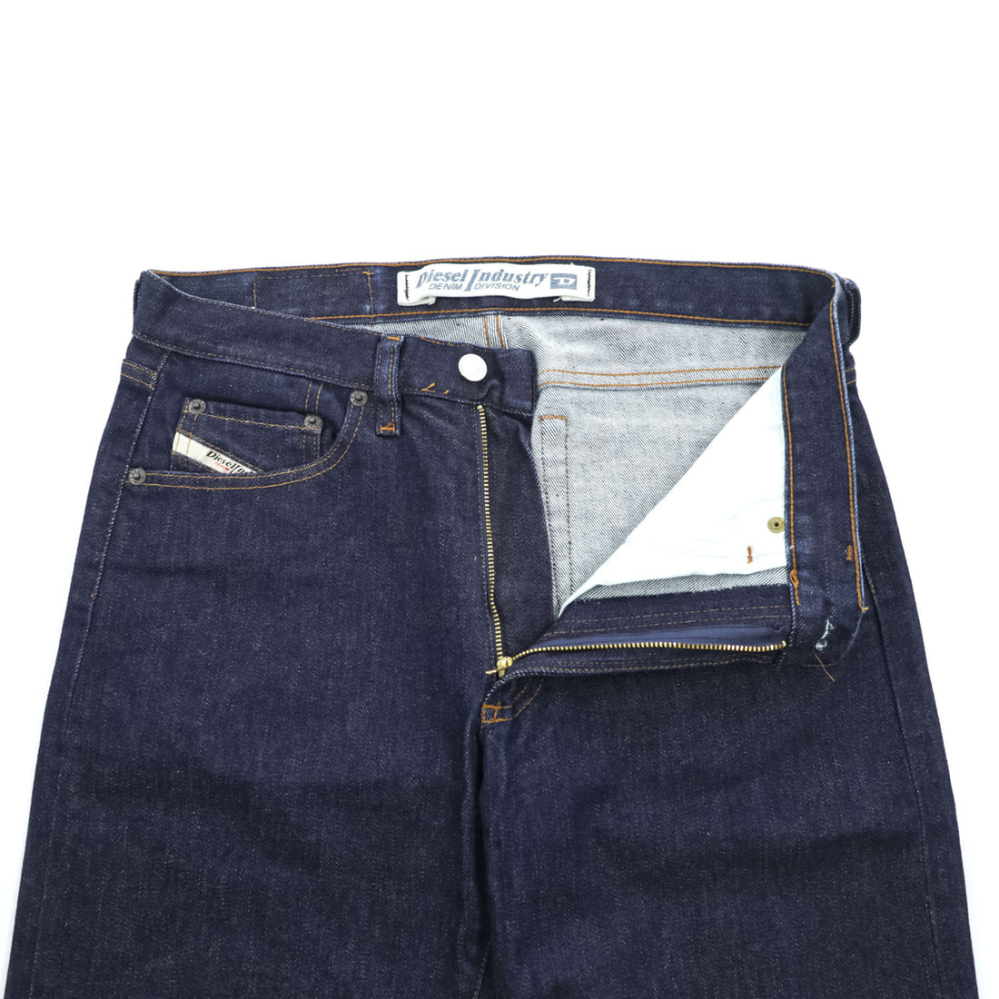 DIESEL イタリア製 00年代 ヴィンテージ デニムパンツ Luster ジーンズ M インディゴ ブルー ストレッチ 濃紺 ジップフライ