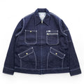 Lee Dark Indigo Denim Zip-Up Work Jacket Four Pocket