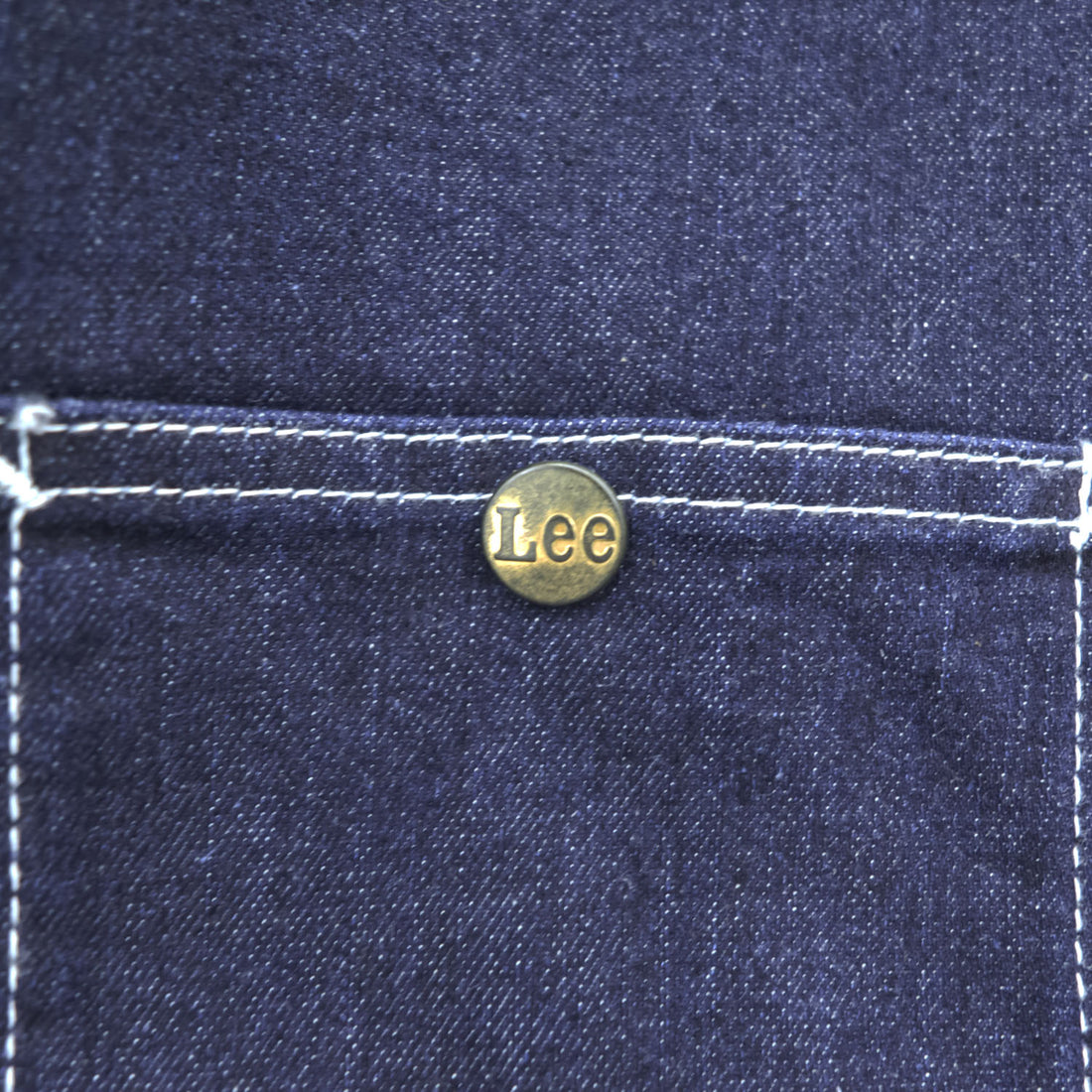 Lee Dark Indigo Denim Zip-Up Work Jacket Four Pocket