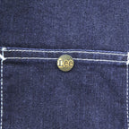 Lee Dark Indigo Denim Zip-Up Work Jacket Four Pocket