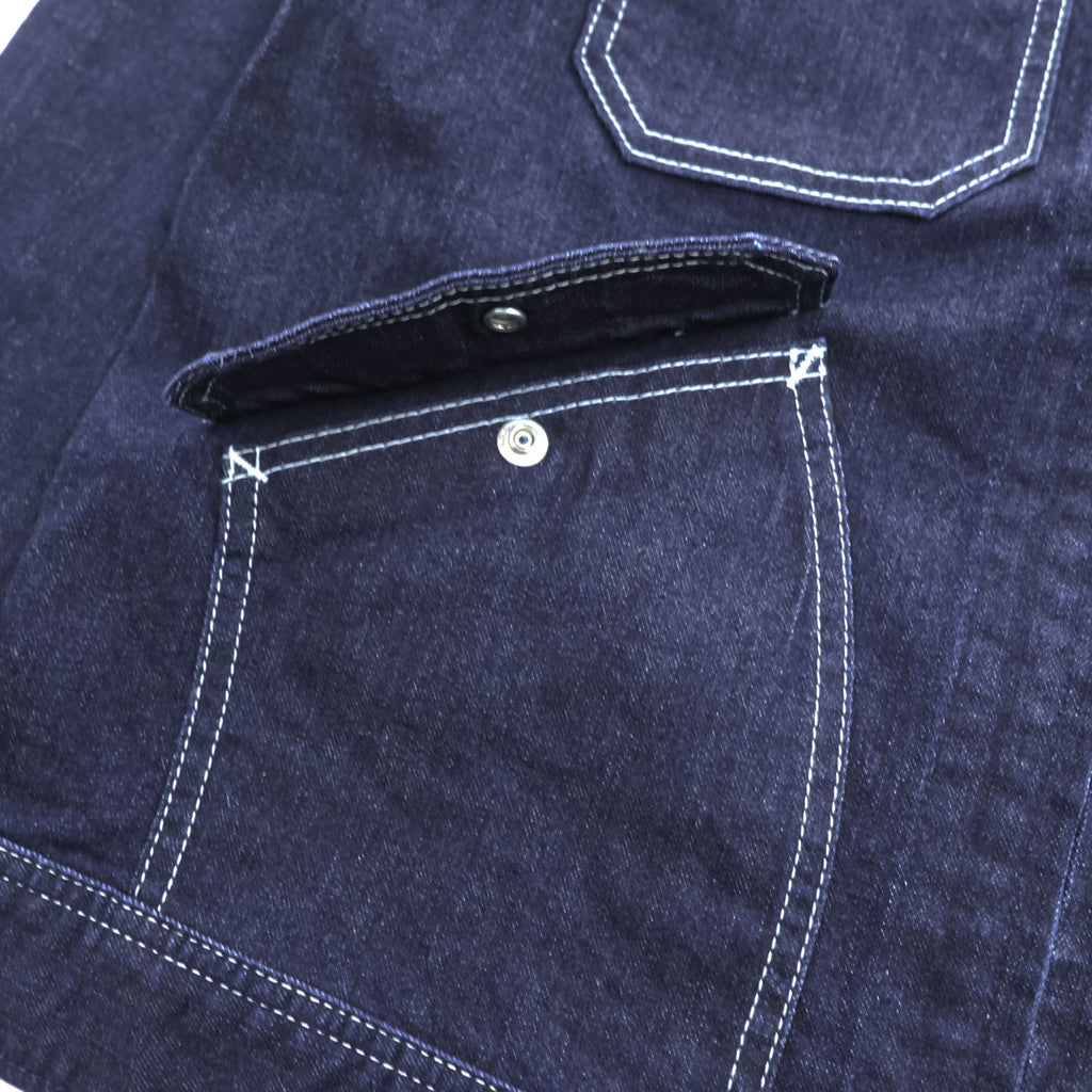 Lee Dark Indigo Denim Zip-Up Work Jacket Four Pocket