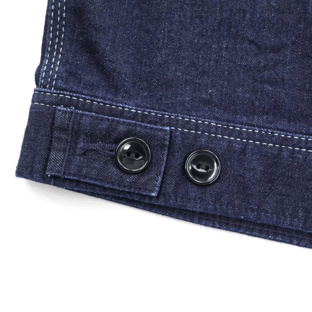 Lee Dark Indigo Denim Zip-Up Work Jacket Four Pocket