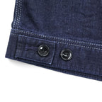 Lee Dark Indigo Denim Zip-Up Work Jacket Four Pocket