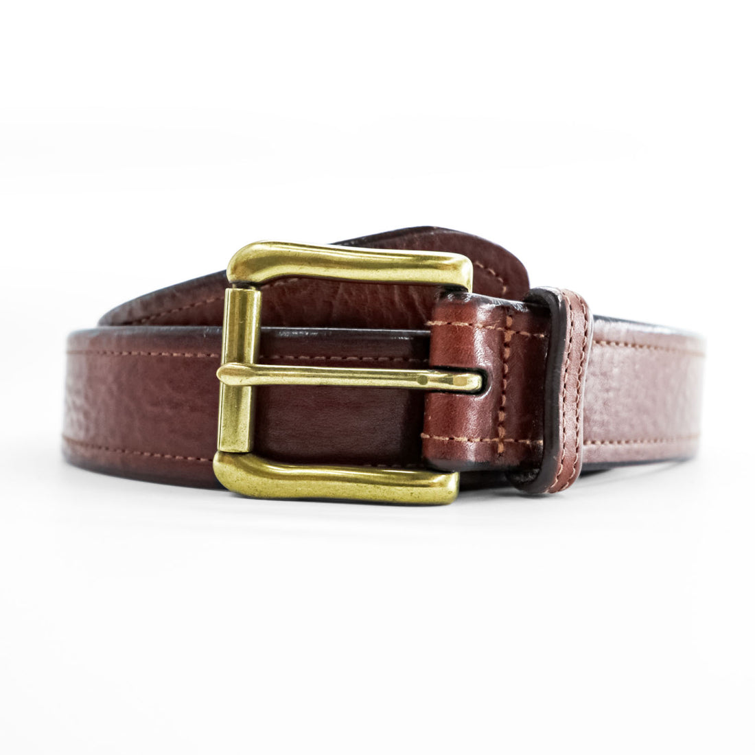 Polo Ralph Lauren Brown Italian Leather Belt Size 32/80 Pin Buckle