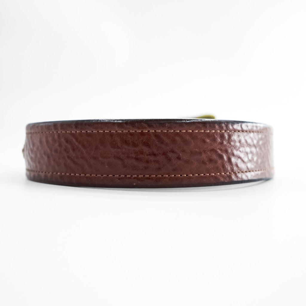 Polo Ralph Lauren Brown Italian Leather Belt Size 32/80 Pin Buckle