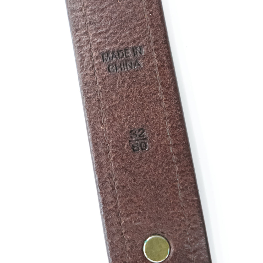 Polo Ralph Lauren Brown Italian Leather Belt Size 32/80 Pin Buckle