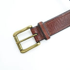 Polo Ralph Lauren Brown Italian Leather Belt Size 32/80 Pin Buckle
