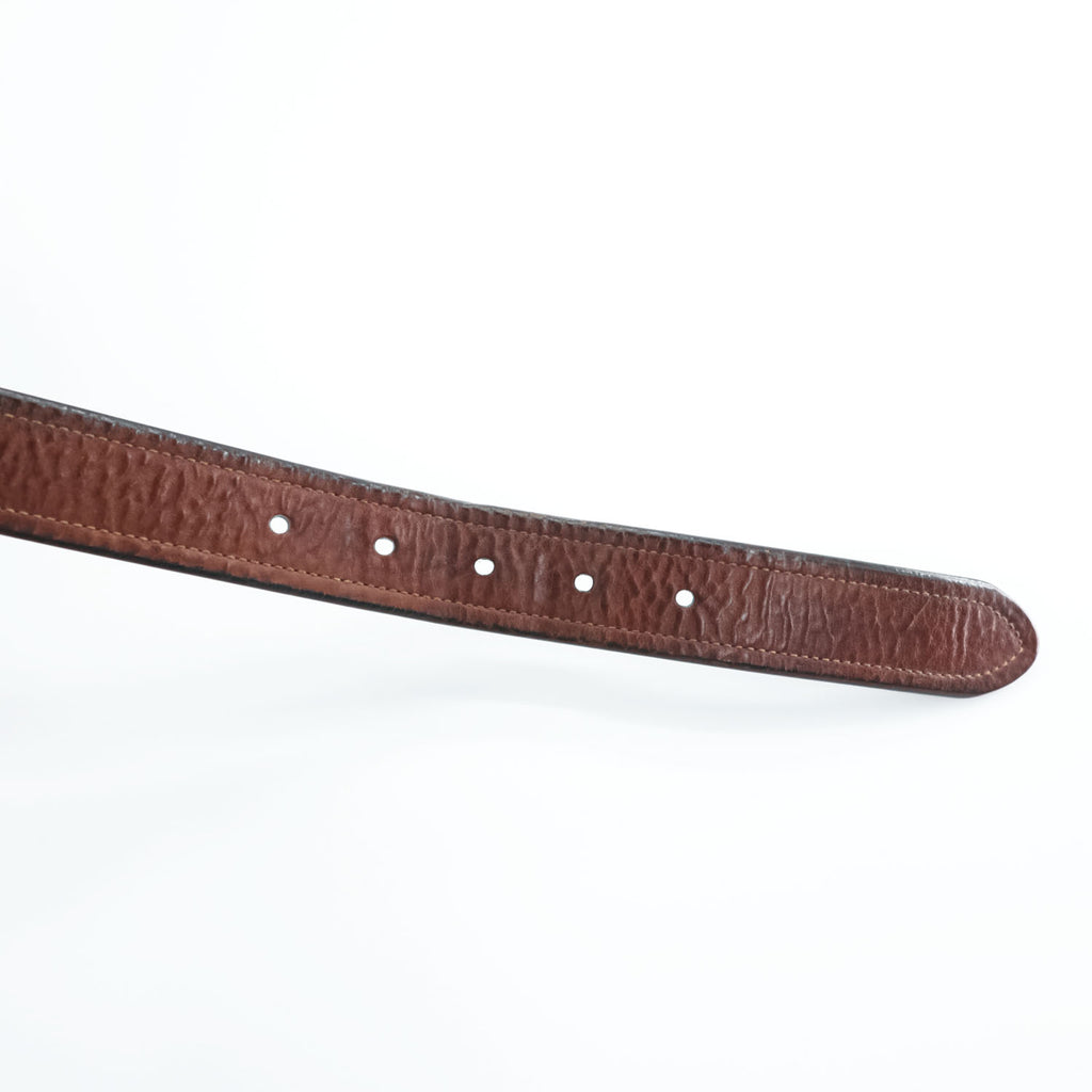 Polo Ralph Lauren Brown Italian Leather Belt Size 32/80 Pin Buckle