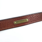 Polo Ralph Lauren Brown Italian Leather Belt Size 32/80 Pin Buckle