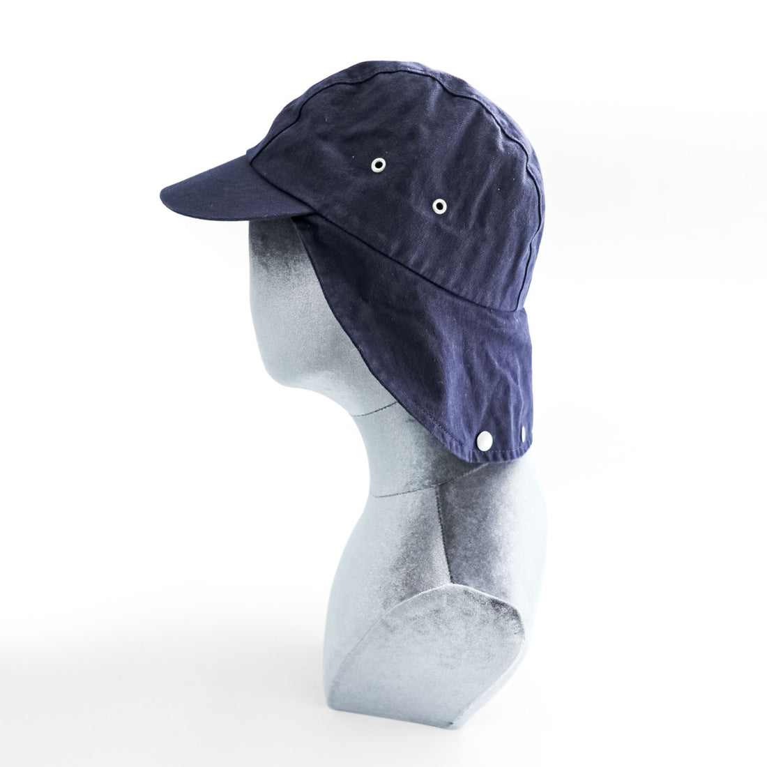 MHL x CA4LA 2018 Desert Cap Navy Cotton Military Neck Flap Hat Made in Japan