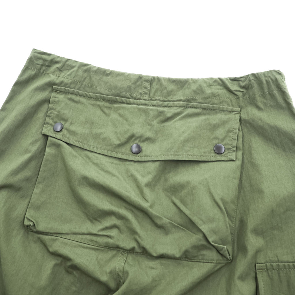 Needles 日本製 ワイド カーゴパンツ フィールドパンツ コットンナイロンオックスフォード M カーキ グリーン ドローコード QV141 未使用品