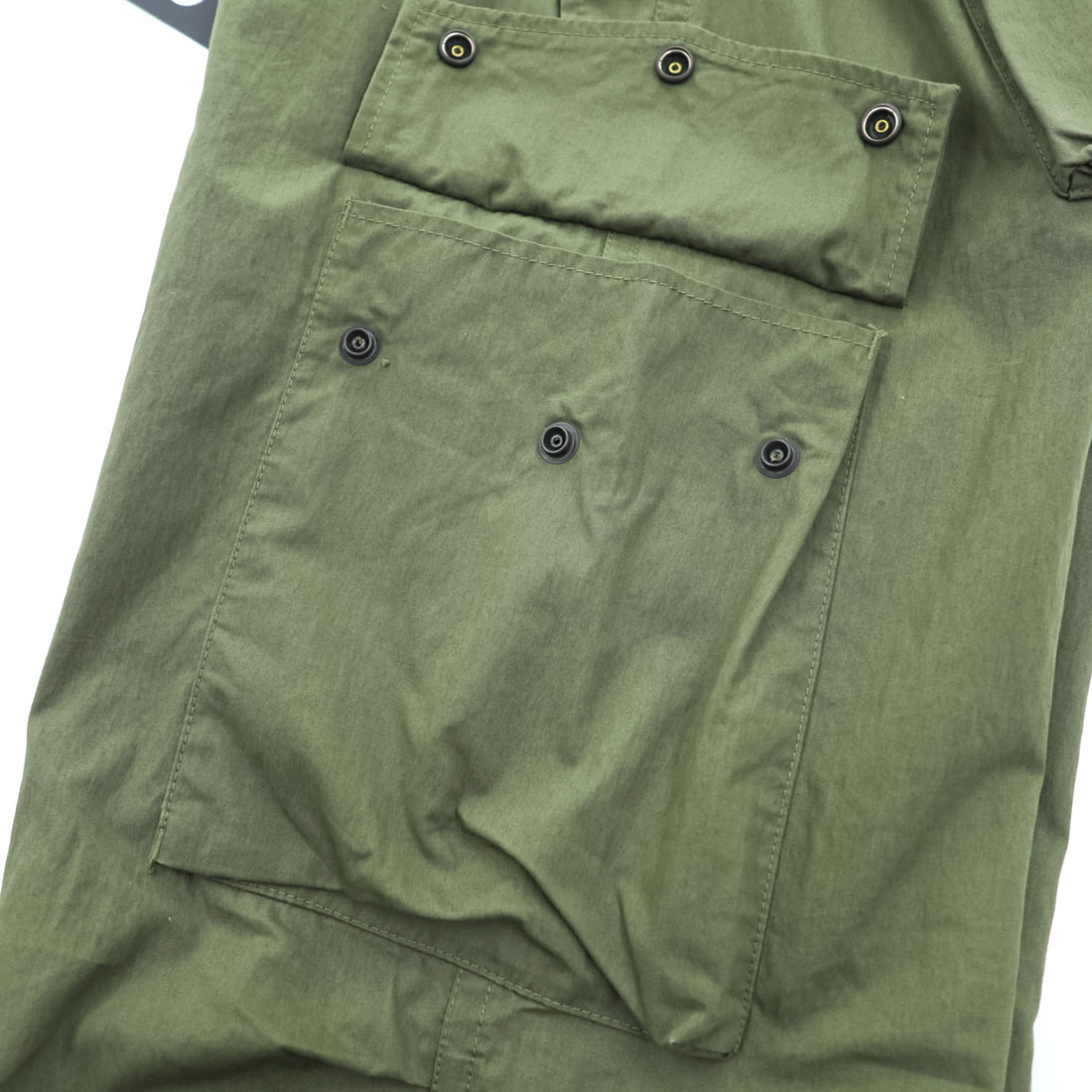Needles 日本製 ワイド カーゴパンツ フィールドパンツ コットンナイロンオックスフォード M カーキ グリーン ドローコード QV141 未使用品