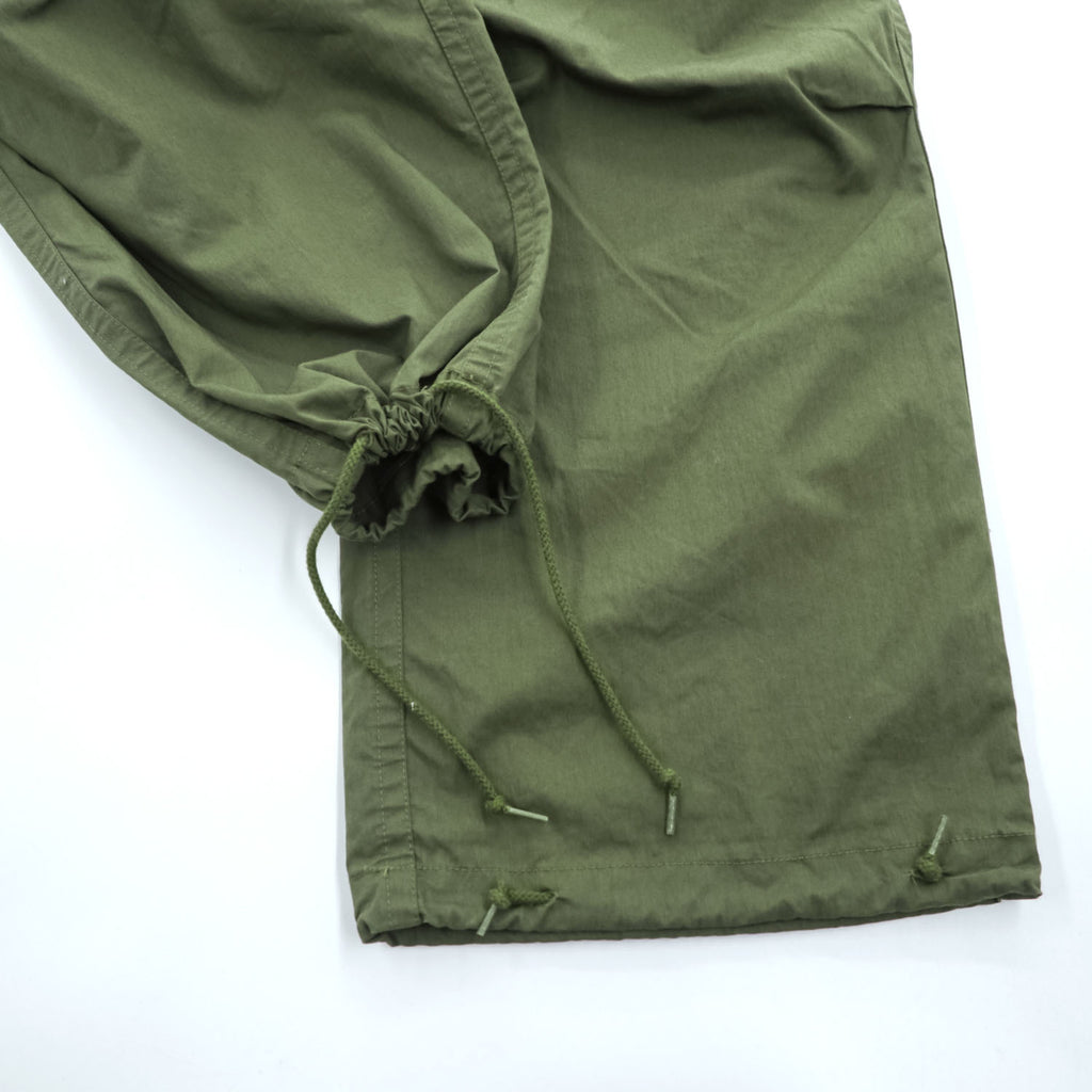 Needles 日本製 ワイド カーゴパンツ フィールドパンツ コットンナイロンオックスフォード M カーキ グリーン ドローコード QV141 未使用品