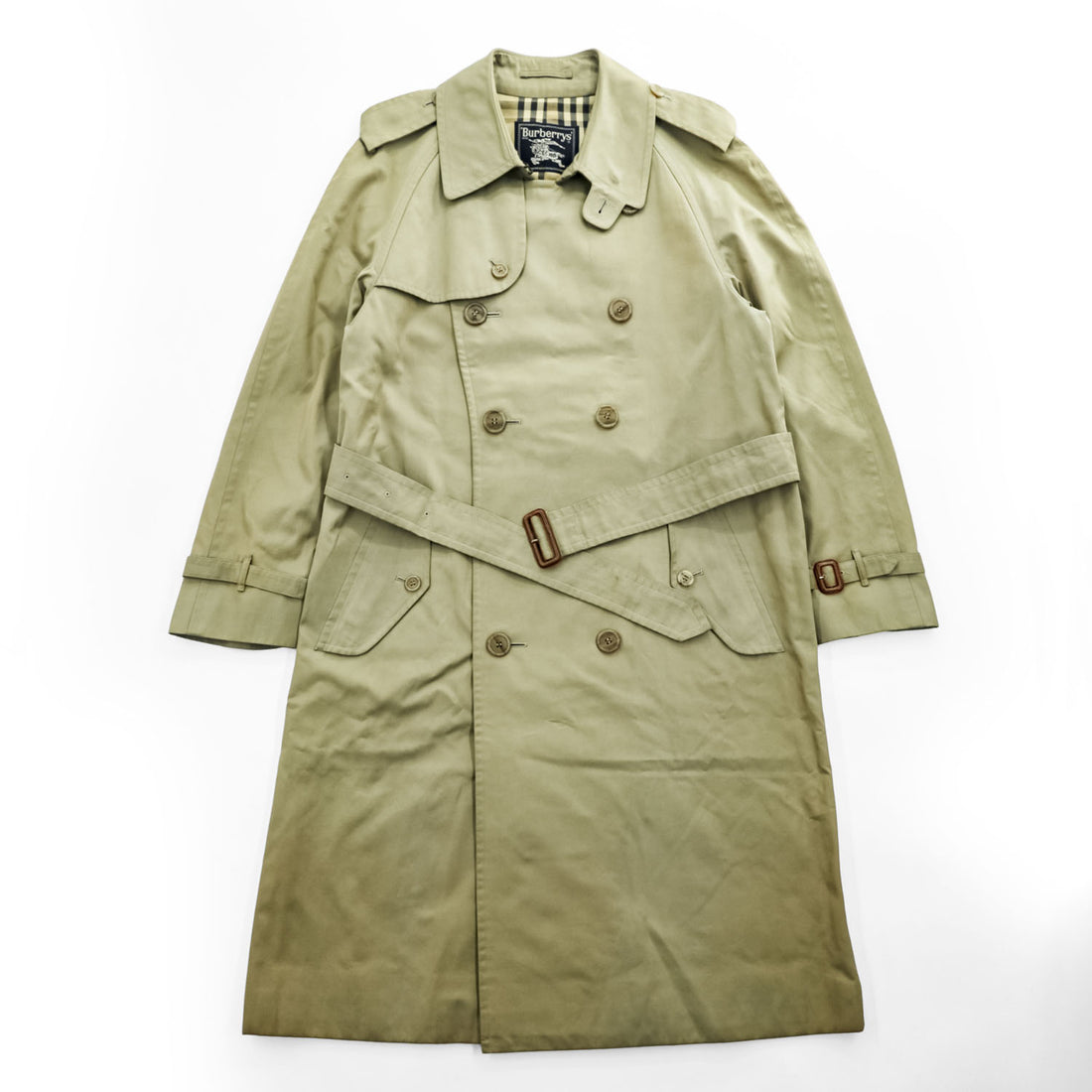 Burberrys 90年代 ヴィンテージ ダブルブレスト トレンチコート L ベージュ 裏地ノバチェック ベルト付 エポレット