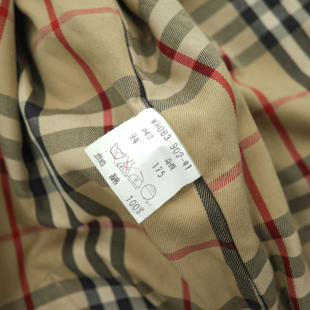 Burberrys 90年代 ヴィンテージ ダブルブレスト トレンチコート L ベージュ 裏地ノバチェック ベルト付 エポレット