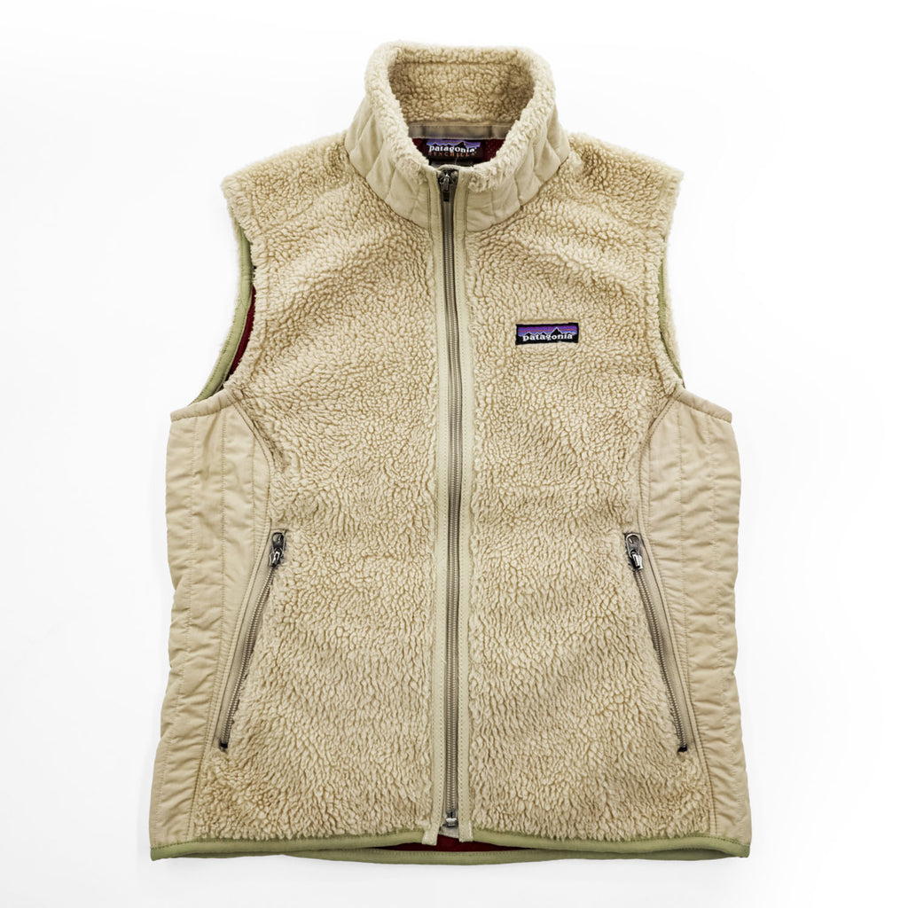 Patagonia 00年代 シンチラ SYNCHILLA リツール ボア フリースベスト S ベージュ 04年製 Re-Tool Vest 23087F4