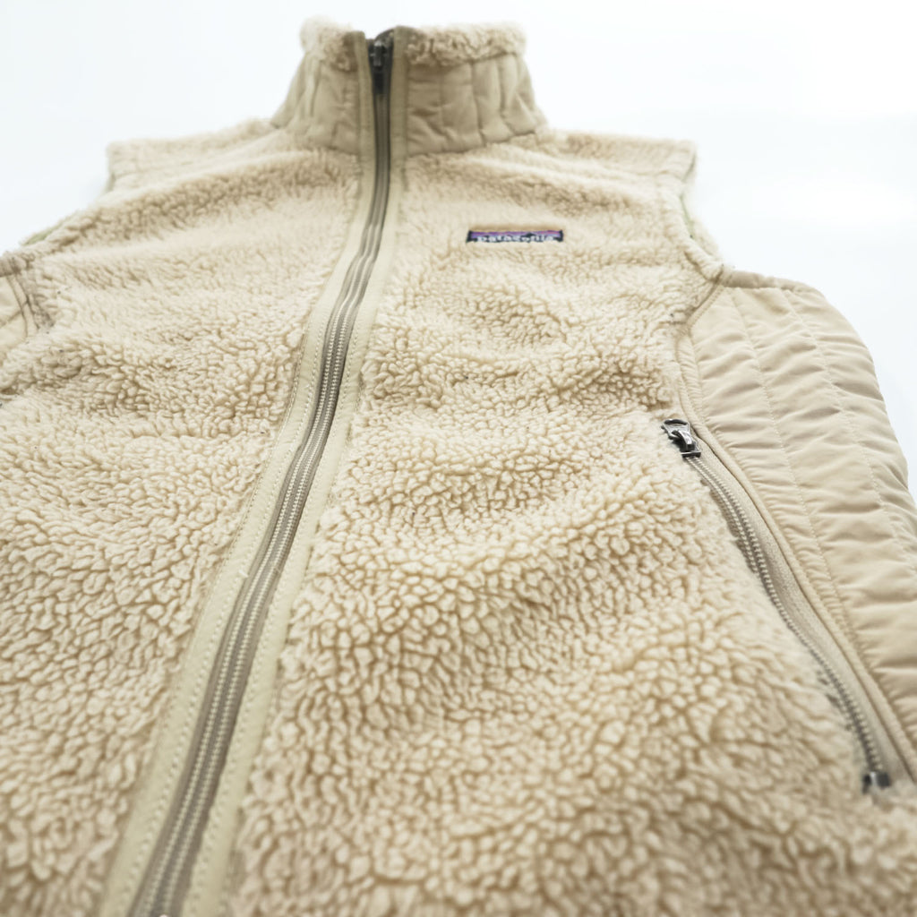 Patagonia 00年代 シンチラ SYNCHILLA リツール ボア フリースベスト S ベージュ 04年製 Re-Tool Vest 23087F4
