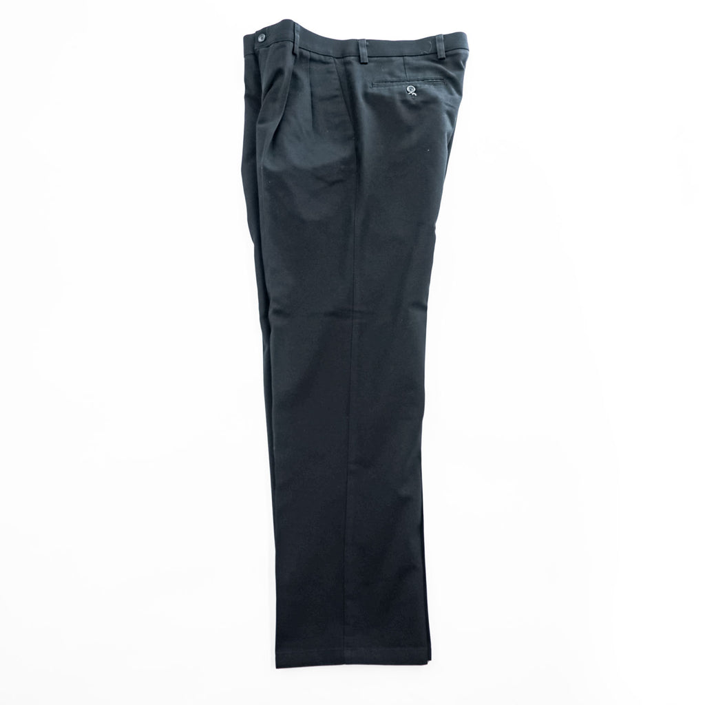 DOCKERS ( Levi's ) 00年代 ヴィンテージ チノパンツ L ブラック 2タック プリーツ PLEATED CLASSIC FIT