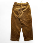 GRAMICCI コーデュロイ タック テーパード イージーパンツ CORDUROY TUCK TAPERED PANTS M ブラウン ストレッチ ベルト付 プリーツ ダブルカフス GMP-20F021