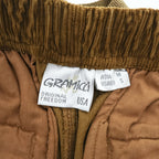 GRAMICCI コーデュロイ タック テーパード イージーパンツ CORDUROY TUCK TAPERED PANTS M ブラウン ストレッチ ベルト付 プリーツ ダブルカフス GMP-20F021