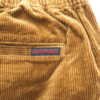 GRAMICCI コーデュロイ タック テーパード イージーパンツ CORDUROY TUCK TAPERED PANTS M ブラウン ストレッチ ベルト付 プリーツ ダブルカフス GMP-20F021