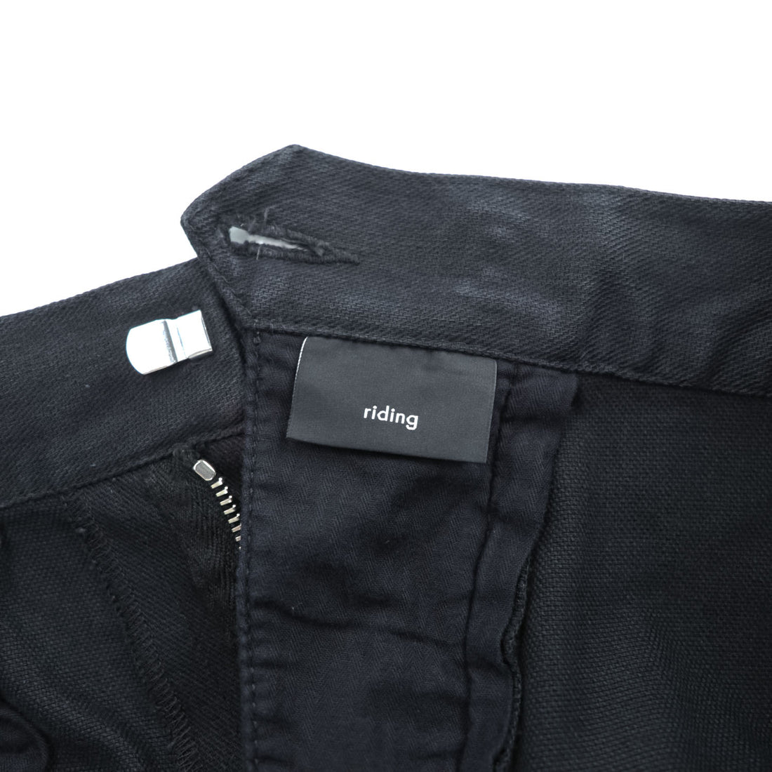 GUCCI イタリア製 コットンストレッチパンツ チノパンツ M ブラック 裾ボタンアジャスター RIDING 314405 XZ850