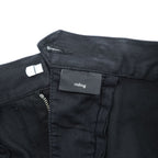 GUCCI イタリア製 コットンストレッチパンツ チノパンツ M ブラック 裾ボタンアジャスター RIDING 314405 XZ850