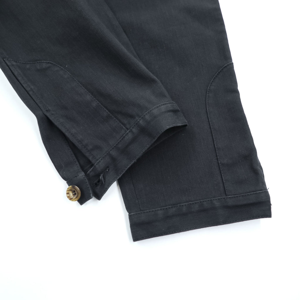 GUCCI イタリア製 コットンストレッチパンツ チノパンツ M ブラック 裾ボタンアジャスター RIDING 314405 XZ850