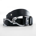 TORY 2280 English Bridle Leather Hook Buckle Belt Black Made in USA Size 32 Hoof Pick Belt