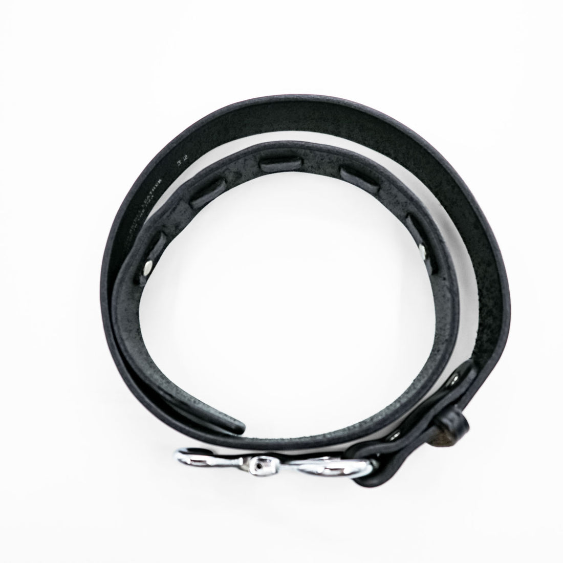 TORY 2280 English Bridle Leather Hook Buckle Belt Black Made in USA Size 32 Hoof Pick Belt