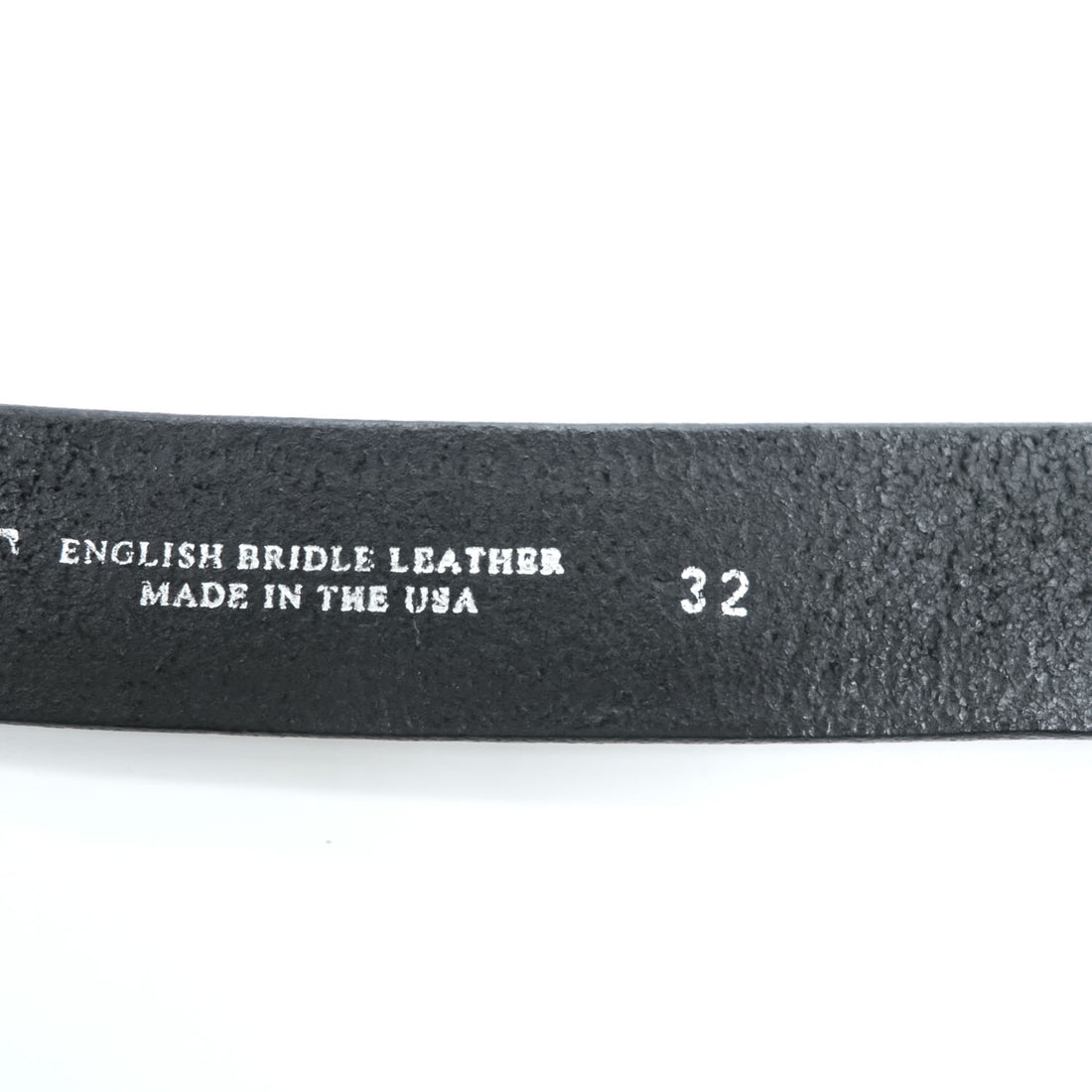 TORY 2280 English Bridle Leather Hook Buckle Belt Black Made in USA Size 32 Hoof Pick Belt