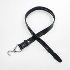 TORY 2280 English Bridle Leather Hook Buckle Belt Black Made in USA Size 32 Hoof Pick Belt