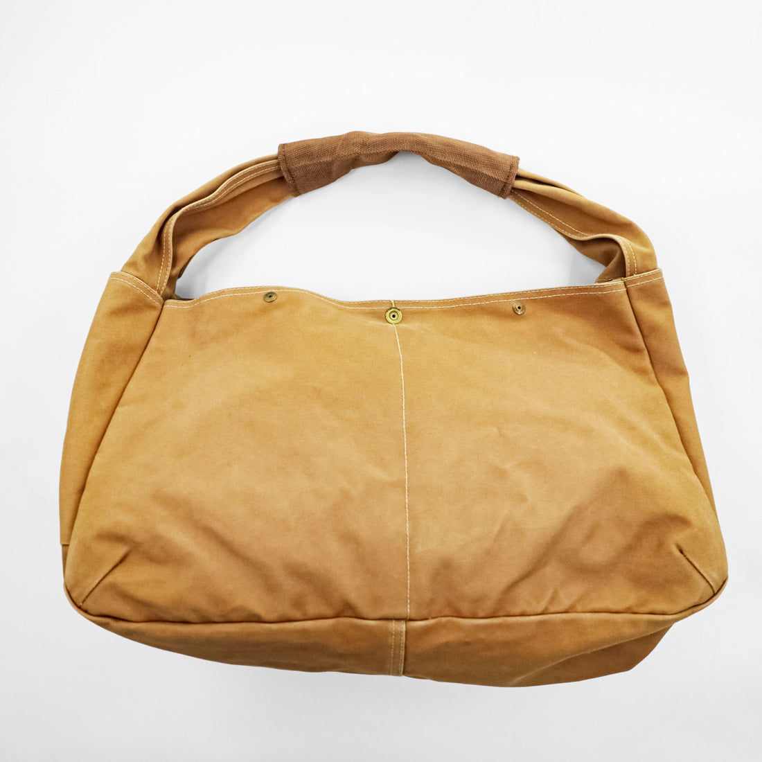 BAG'n'NOUN Joiner L Large Canvas Shoulder Tote Bag Camel Brown Made in Japan