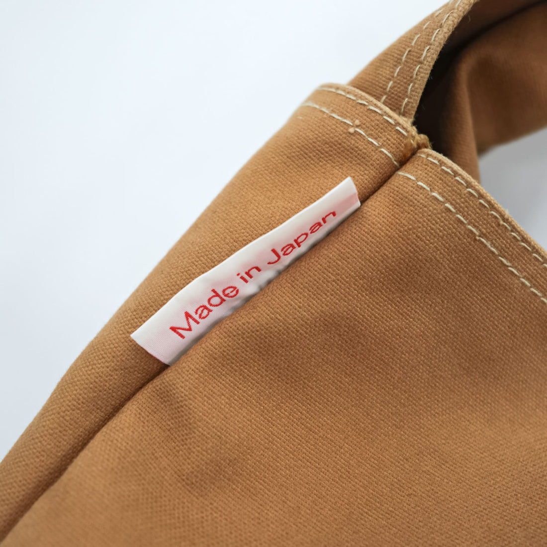 BAG'n'NOUN Joiner L Large Canvas Shoulder Tote Bag Camel Brown Made in Japan