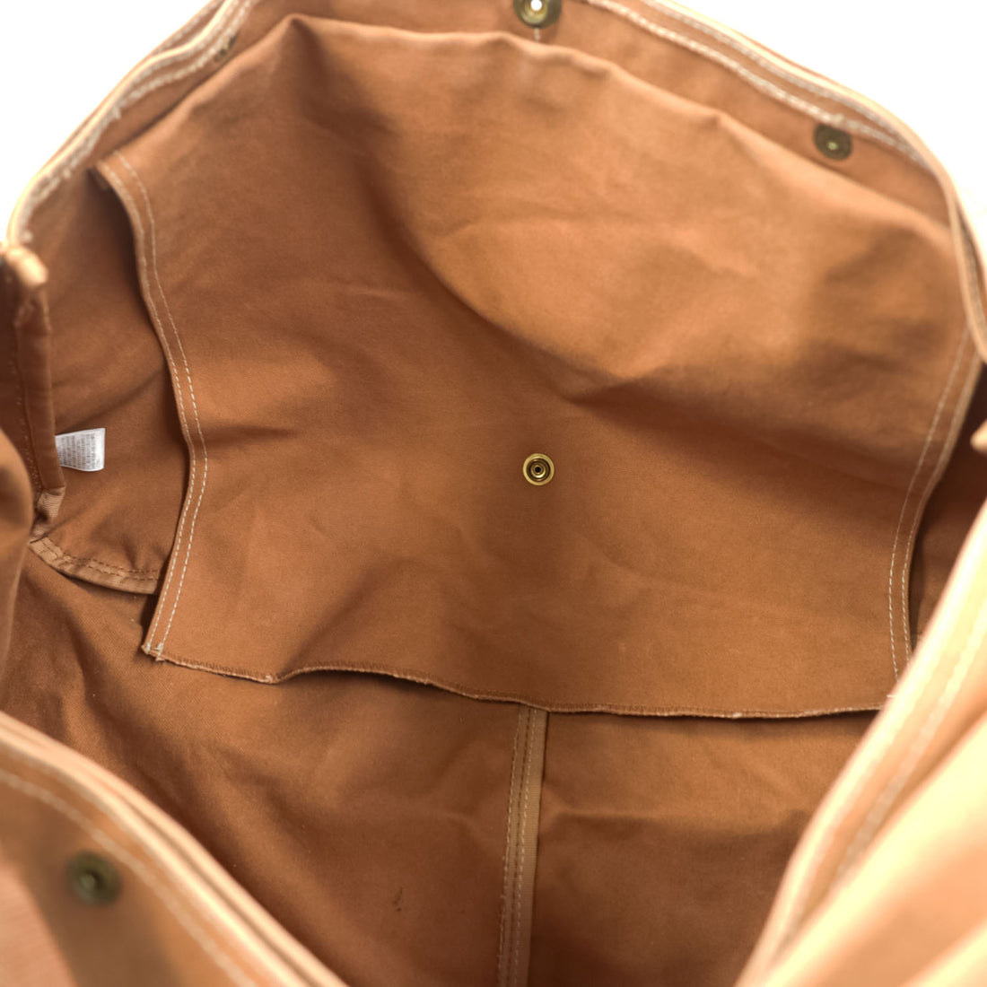 BAG'n'NOUN Joiner L Large Canvas Shoulder Tote Bag Camel Brown Made in Japan