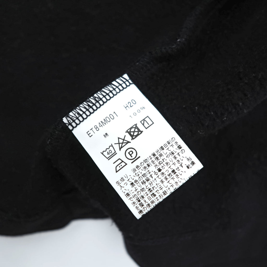 Agnes b. Homme M001 Cardigan Pression Black Cotton Fleece Snap Button Size S Japan