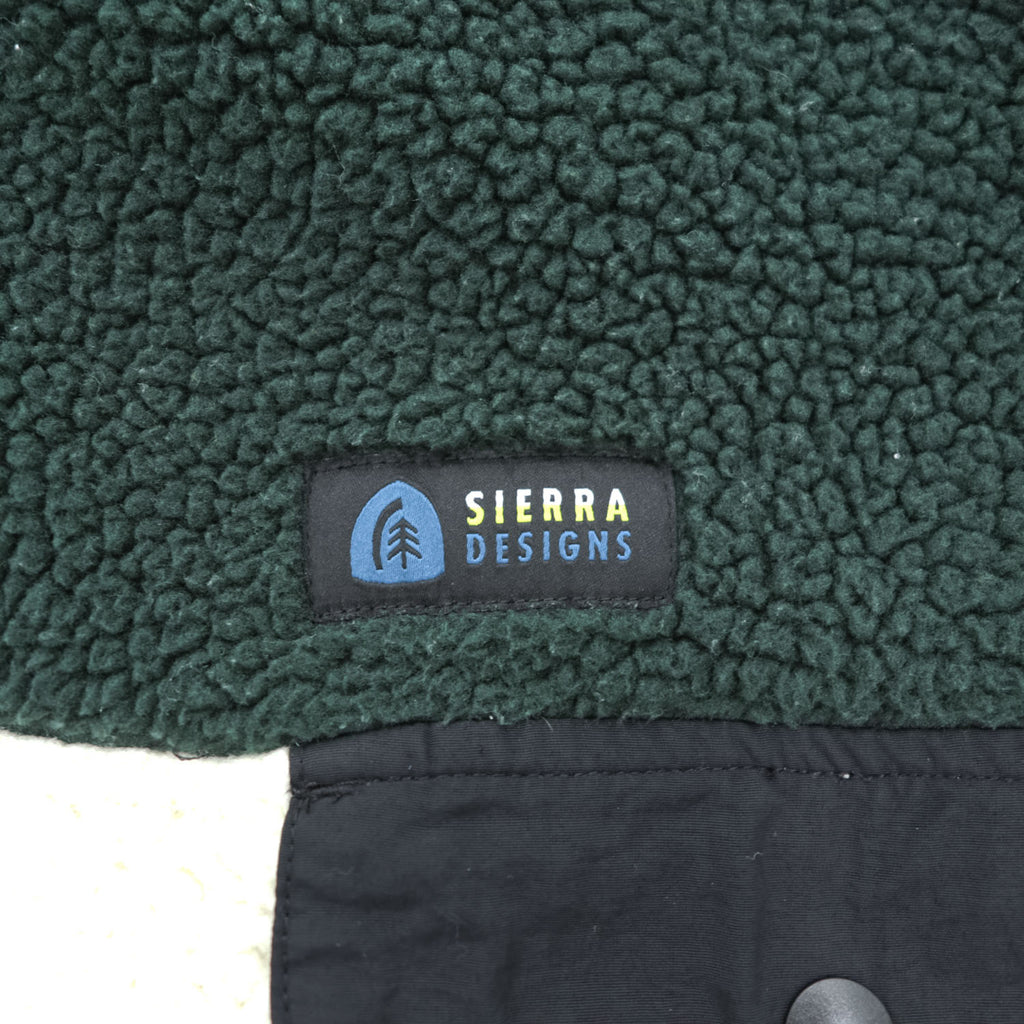 SIERRA DESIGNS XL Color Block Sherpa Fleece Half Snap Pullover Hale Snap Pullover