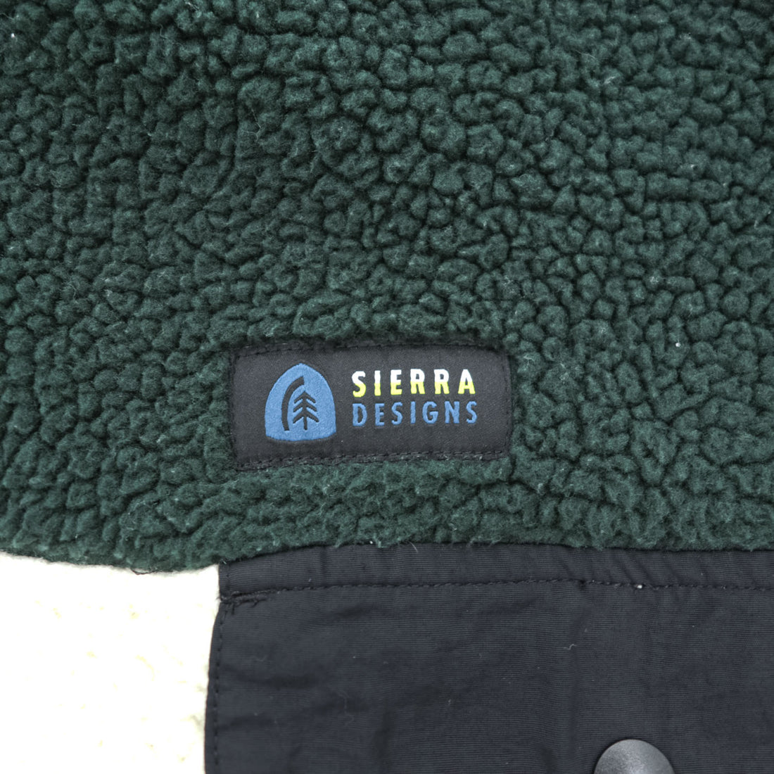 SIERRA DESIGNS XL Color Block Sherpa Fleece Half Snap Pullover Hale Snap Pullover
