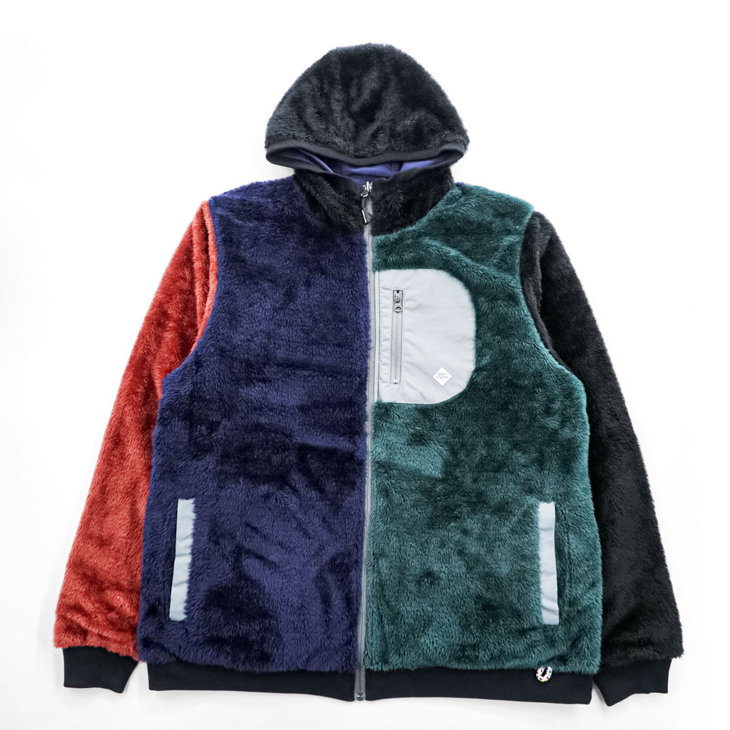gym master G802365 Reversible Boa Hooded Jacket L Multicolor Reversible Boa x Taslon Hood Jacket 2020s