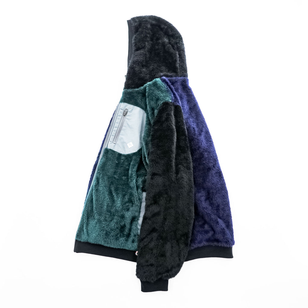 gym master G802365 Reversible Boa Hooded Jacket L Multicolor Reversible Boa x Taslon Hood Jacket 2020s