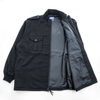 Pendleton Black Wool Military Bomber Jacket XXL Epaulets Double Zip USA Fabric
