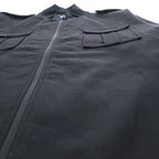 Pendleton Black Wool Military Bomber Jacket XXL Epaulets Double Zip USA Fabric