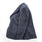 Harris Tweed 90年代 英国製 ツイード  ブレザー ヘリンボーン 2B テーラードジャケット L ネイビー イングランド製