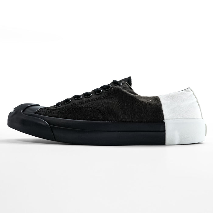 CONVERSE ジャックパーセル JACK PURCELL ローカット スニーカー 27.5cm ブラック ホワイト モノパネル MONOPANEL キャンバス バイカラー 1CK968