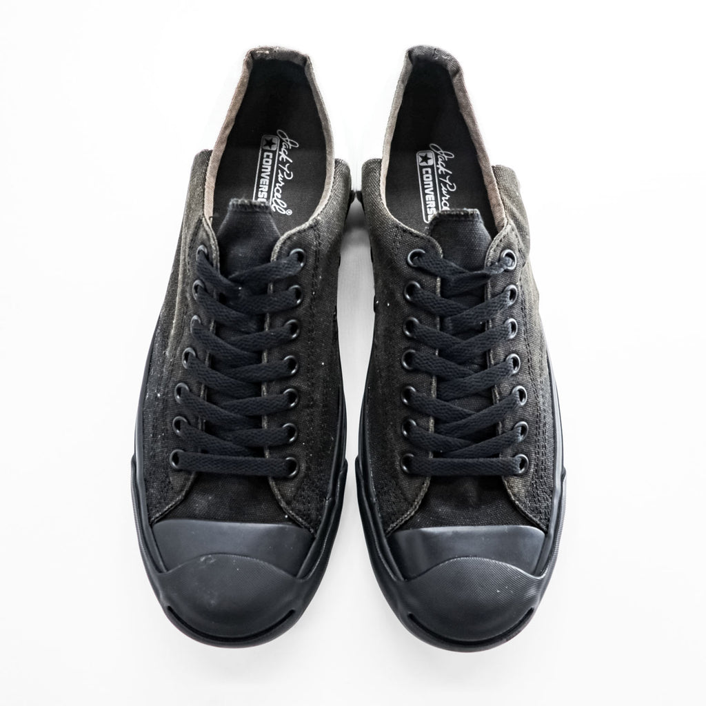 CONVERSE Jack Purcell Bicolor MONOPANEL Canvas Sneakers Black White US9.5 1CK968