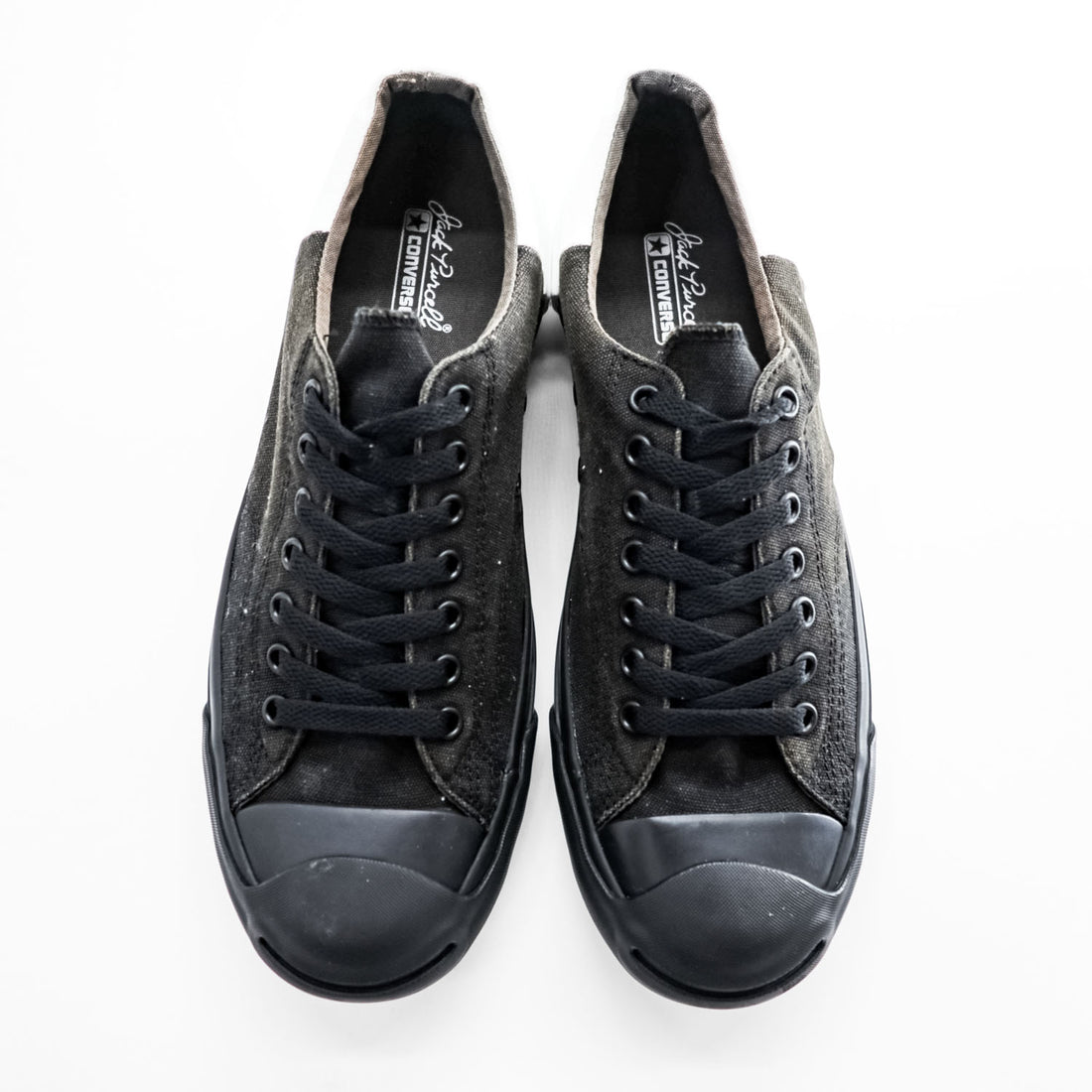 CONVERSE Jack Purcell Bicolor MONOPANEL Canvas Sneakers Black White US9.5 1CK968