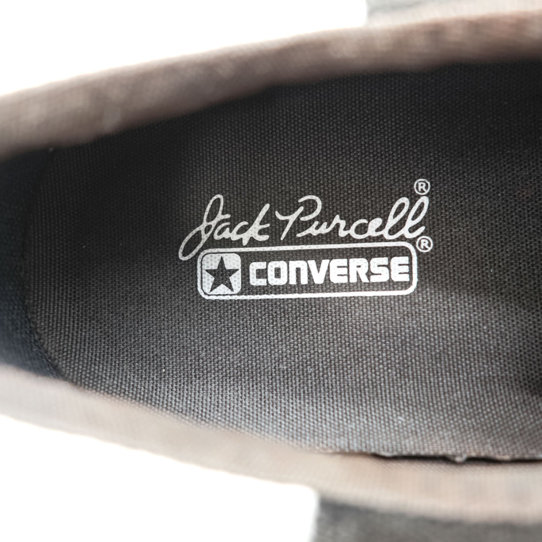 CONVERSE Jack Purcell Bicolor MONOPANEL Canvas Sneakers Black White US9.5 1CK968