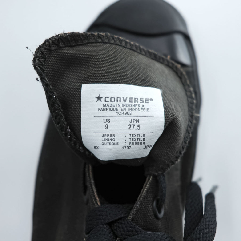 CONVERSE Jack Purcell Bicolor MONOPANEL Canvas Sneakers Black White US9.5 1CK968